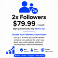 2x Followers - Business